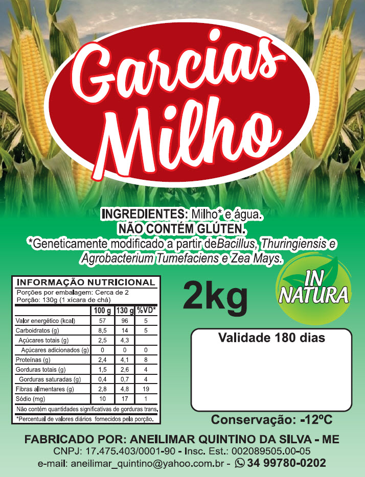 Garcias Milho - Mandiocas Uberlândia